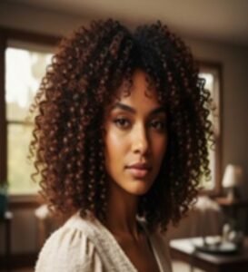 The definitive coils hairstyle offers a bold and sharp appearance.