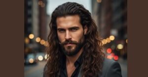 1.	Long wavy hairstyle is a perfect choice of the trendy young men.