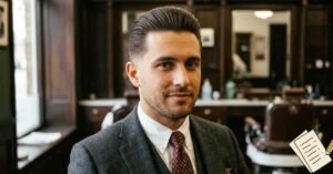 Low taper slick back is a hairstyle of professionals and businessmen.