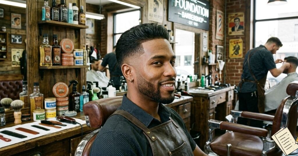 The old school buzz cut is a versatile and iconic hairstyle.