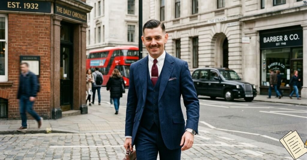 The old school Clark Gable hairstyle is inspired by great actor Clark Gable.