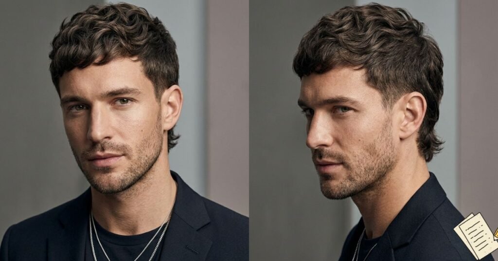 The textured crop haircut for the boys with wavy hair gives a unique and exquisite expression.