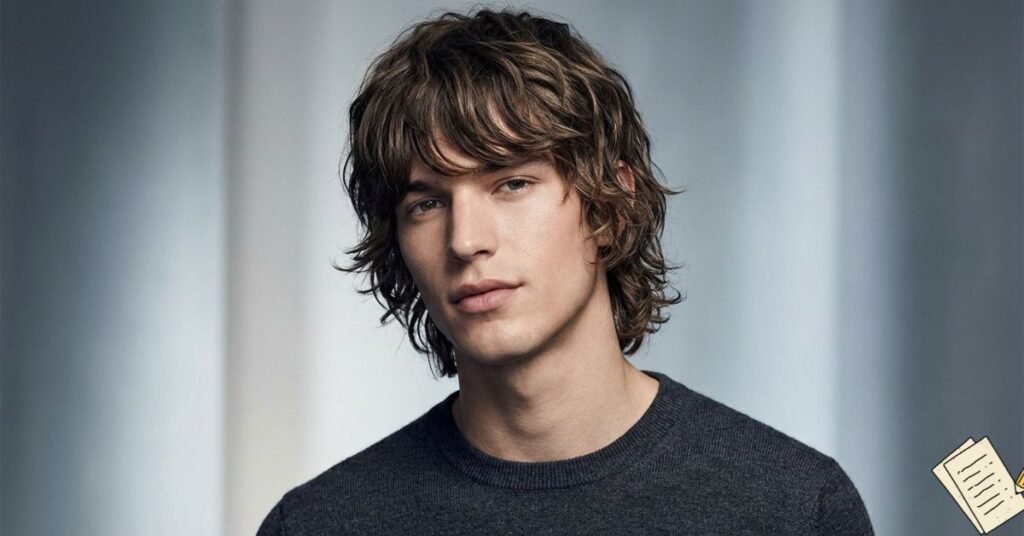 The wavy shag haircut of wavy hair shows a bold and aggressive look.