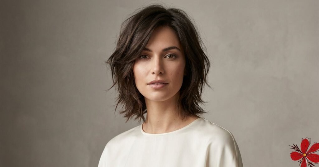 The tousled hush cut is a sleek and modern hairstyle