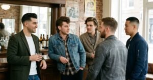 The old school hairstyles show a polished, refined and sober appearance.