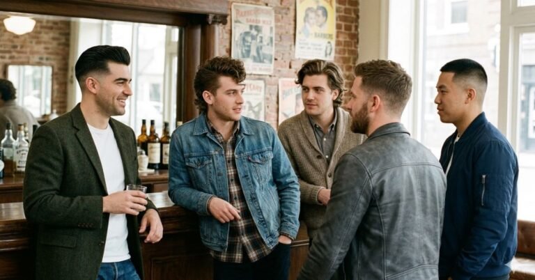 The old school hairstyles show a polished, refined and sober appearance.