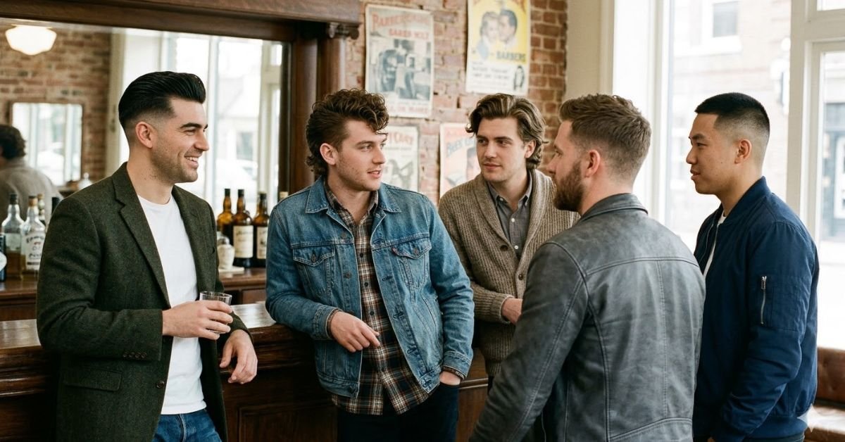 The old school hairstyles show a polished, refined and sober appearance.