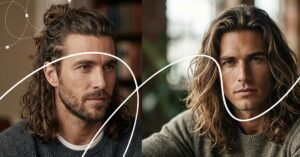 The long hairstyles of men are meant to ensure a subtle and sophisticated appearance
